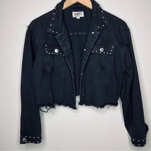 Denim BLVD Black Jean Jacket